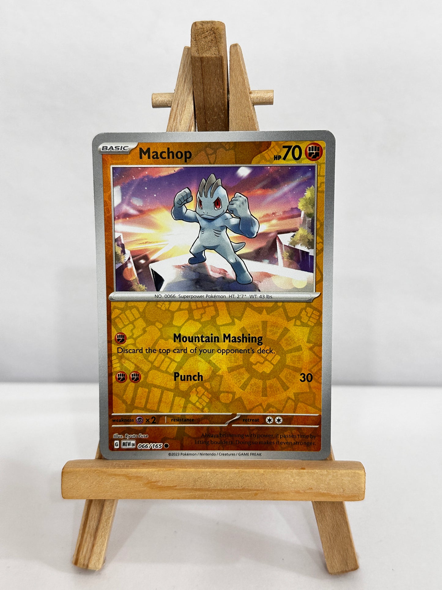 Machop (SV 151) Reverse Holo