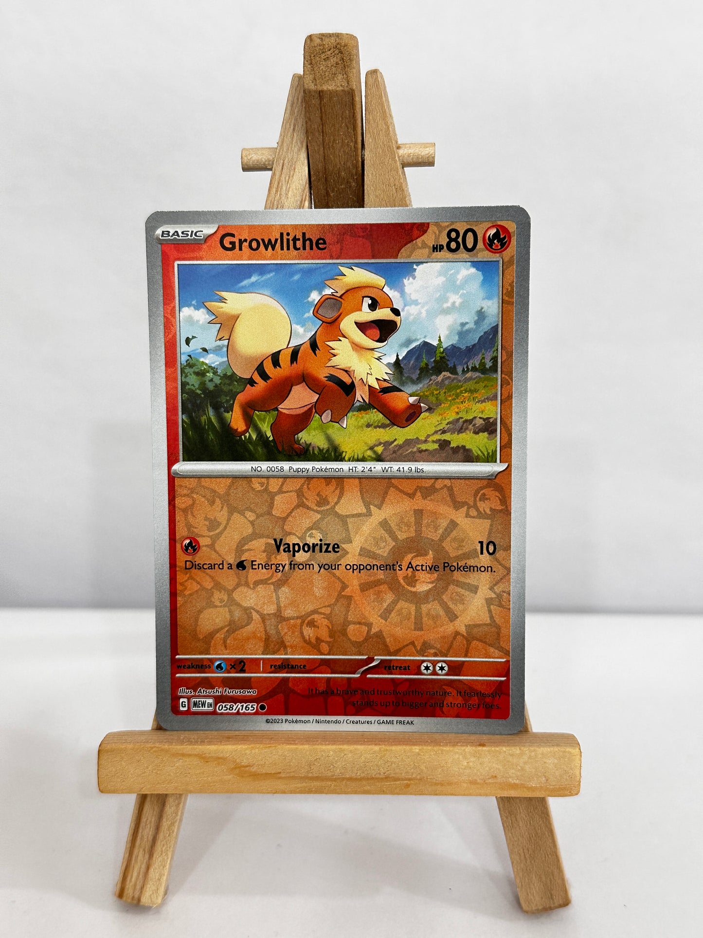 Growlithe (SV 151) Reverse Holo