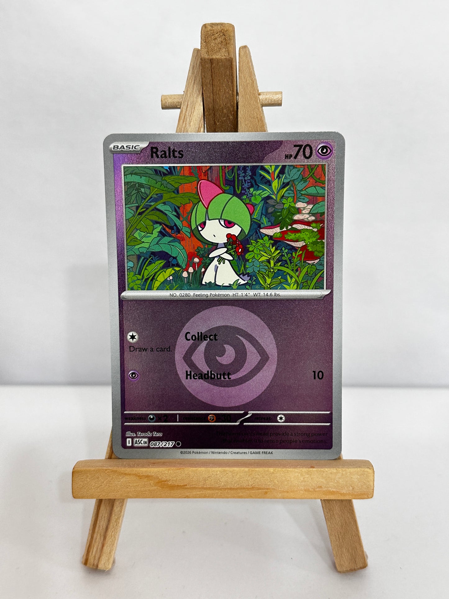 Ralts (ME Ascended Heroes) Energy Symbol Pattern Reverse Holo