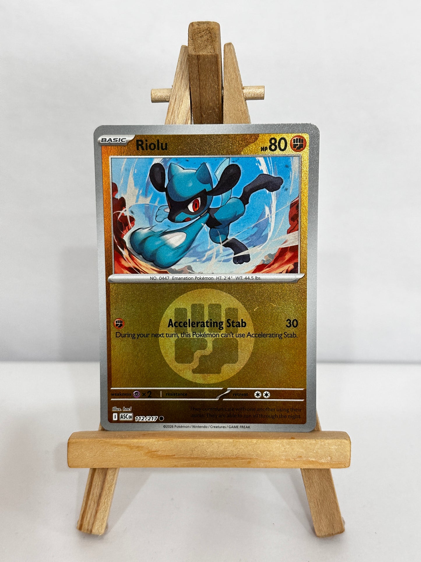 Riolu (ME Ascended Heroes) Energy Symbol Pattern Reverse Holo