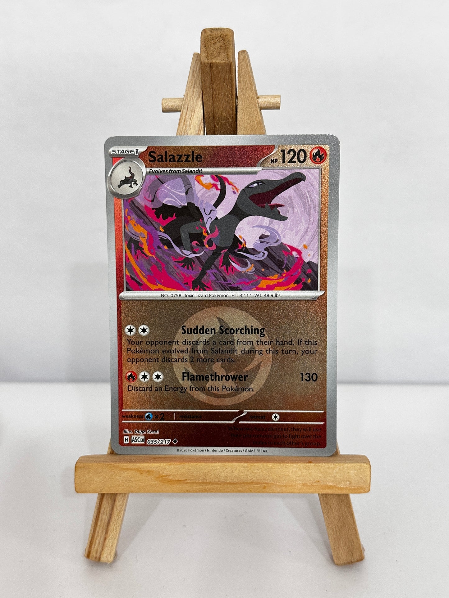Salazzle (ME Ascended Heroes) Energy Symbol Pattern Reverse Holo