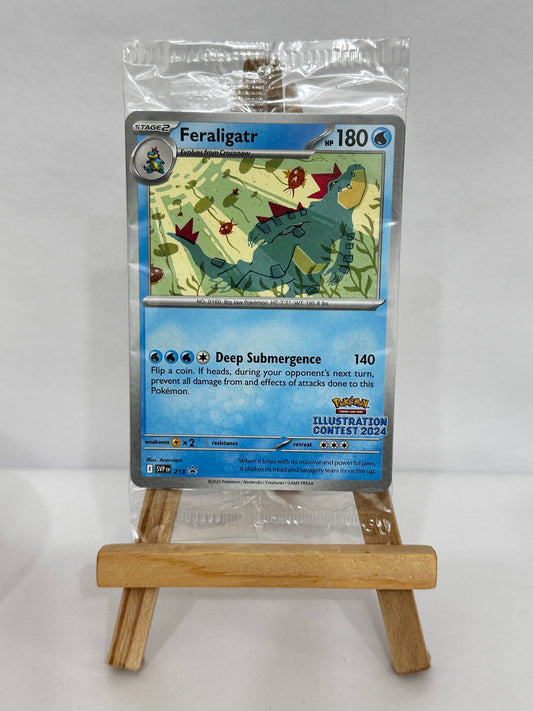 Feraligatr/Pikachu/Toxtricity ex ( Illustration Contest 2024) Sealed Promo