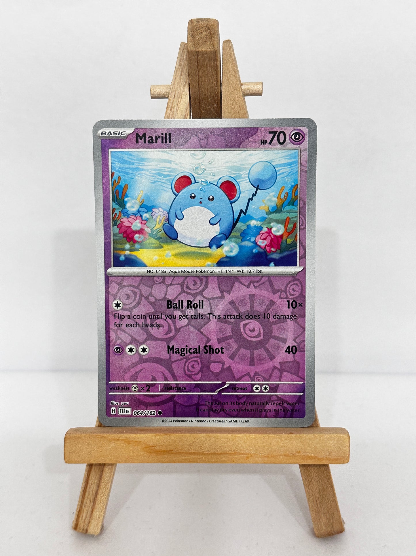 Marill (SV Temporal Forces) Reverse Holo
