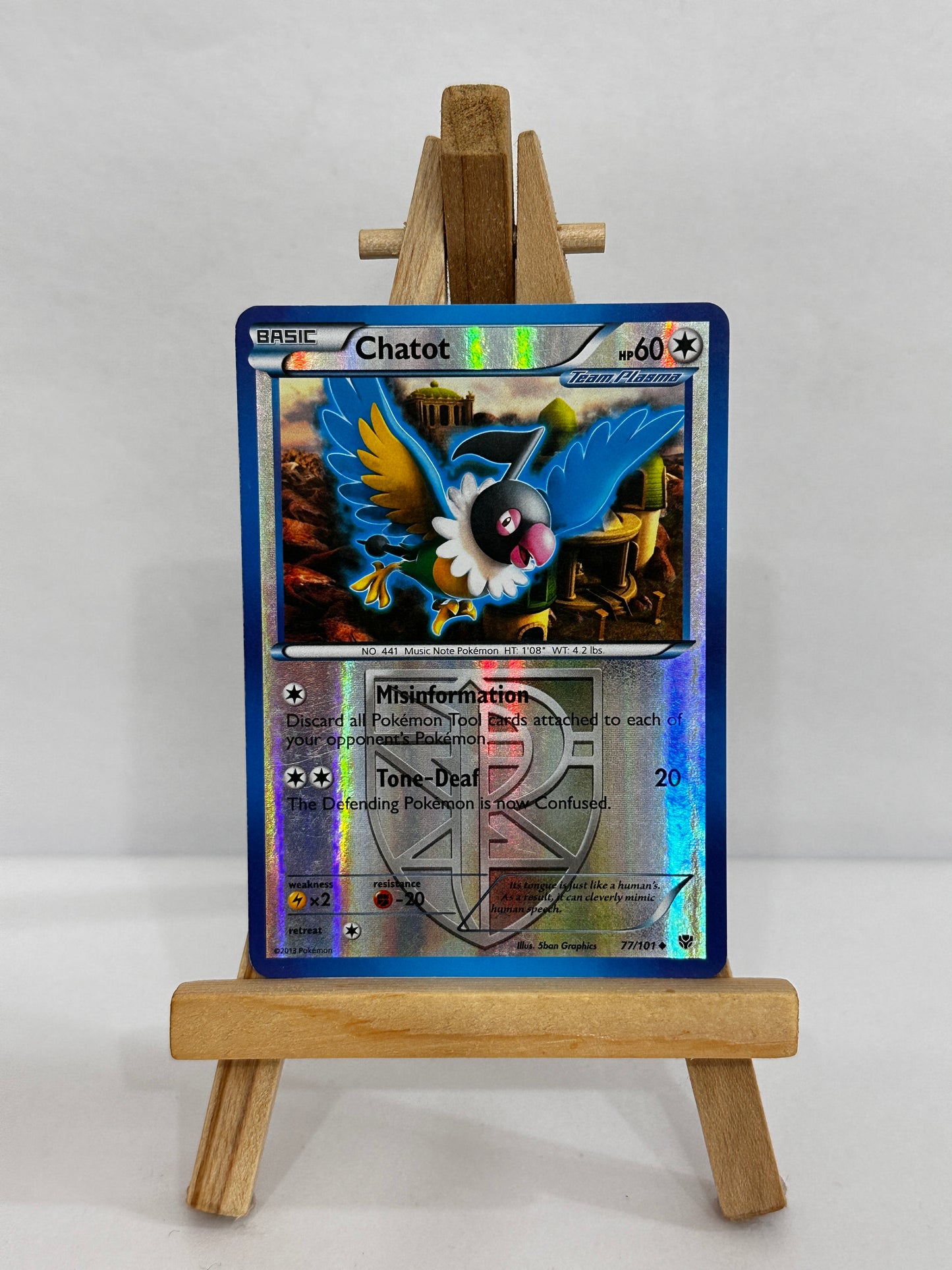 Chatot (BW Plasma Blast) Reverse Holo