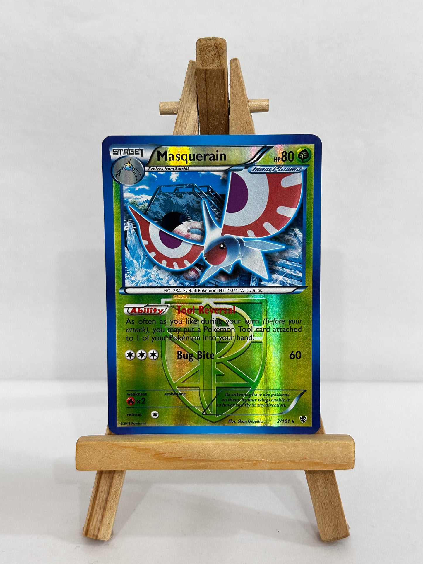 Masquerain (BW Plasma Blast) Reverse Holo