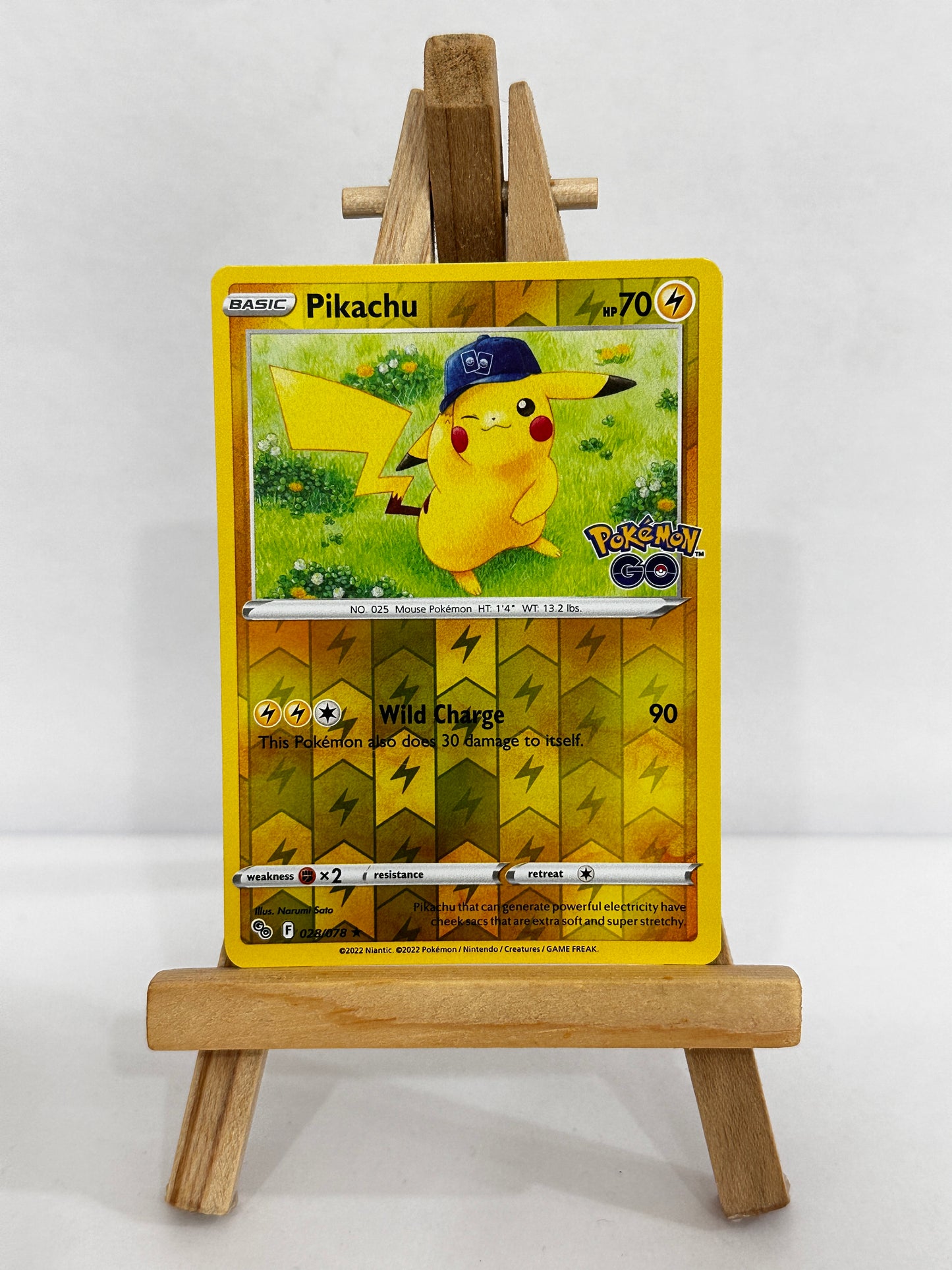 Pikachu 028/78 (SWSH Pokemon Go) Reverse Holo