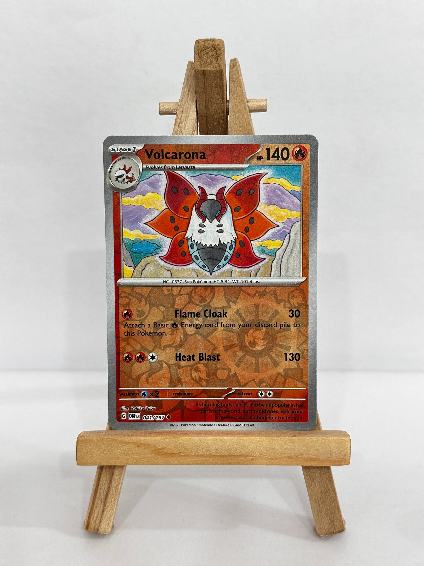 Volcarona (SV Obsidian Flames) Reverse Holo