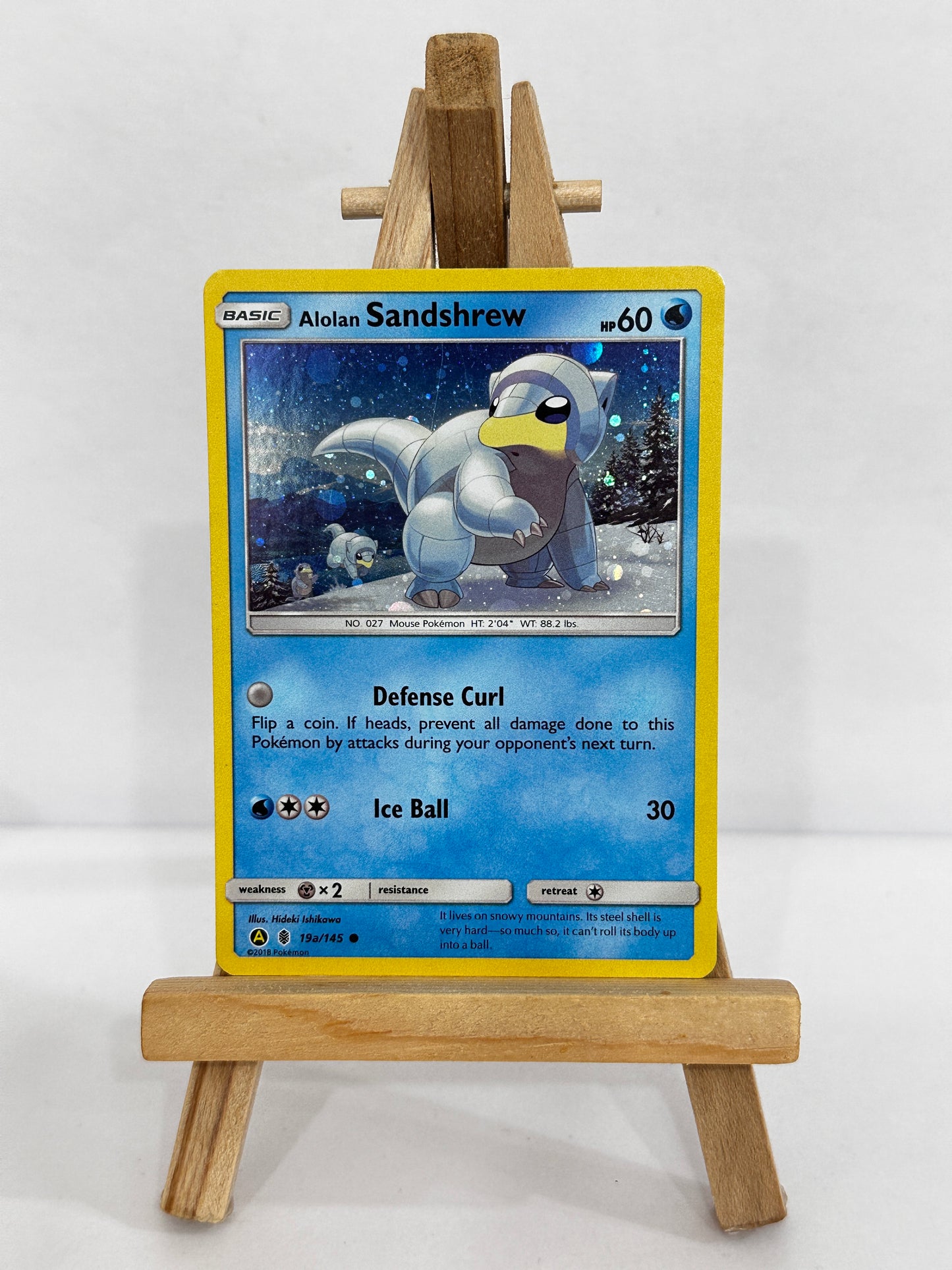 Alolan Sandshrew 19a/145 (SM Guardians Rising) Holo Alternate Art Promo