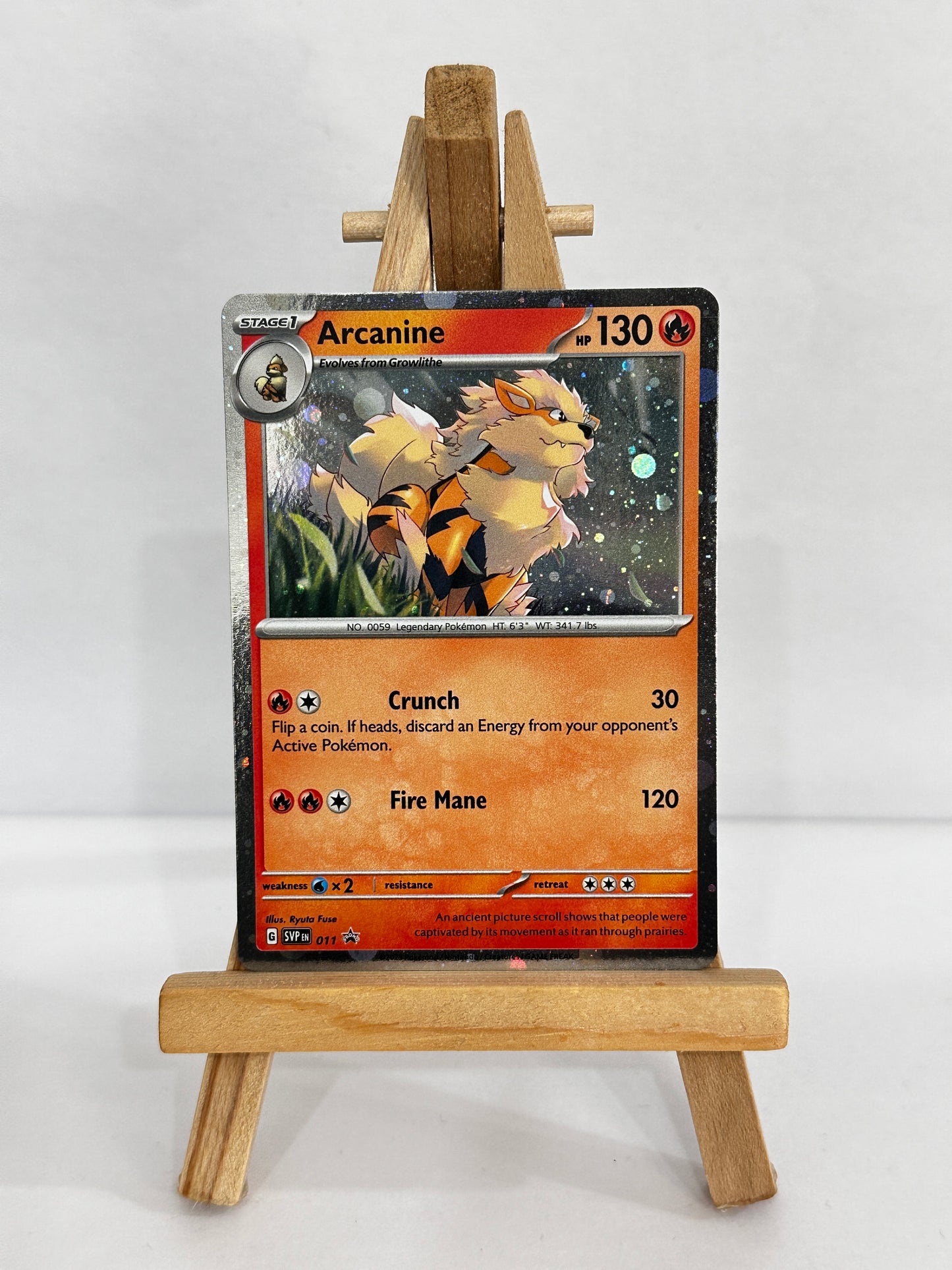 Arcanine  SVP011 Promo Error Print lines(Back) Cosmo Holo