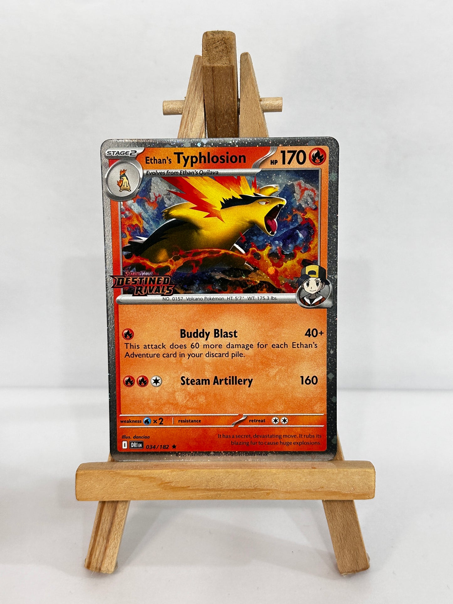 Ethan’s Typhlosion (SV Destined Rivals) Stamped Pre Release Promo