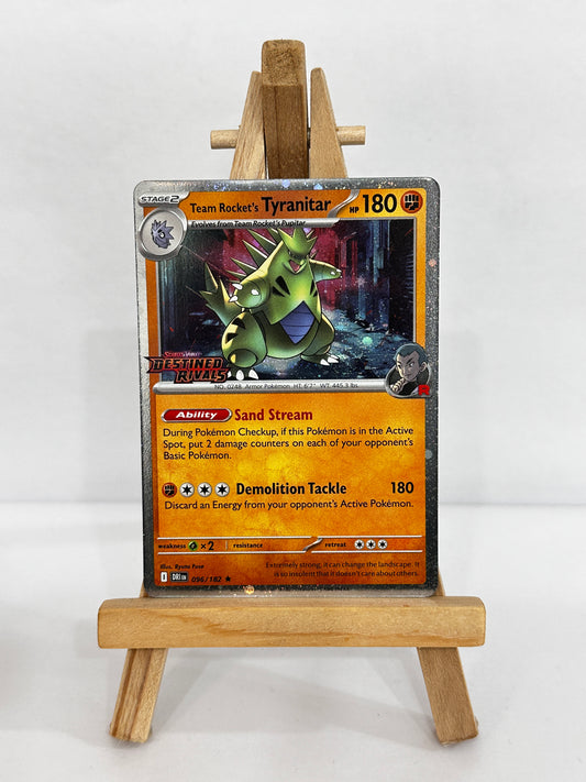 Team Rocket’s Tyranitar (SV Destined Rivals) Stamped Pre Release Promo
