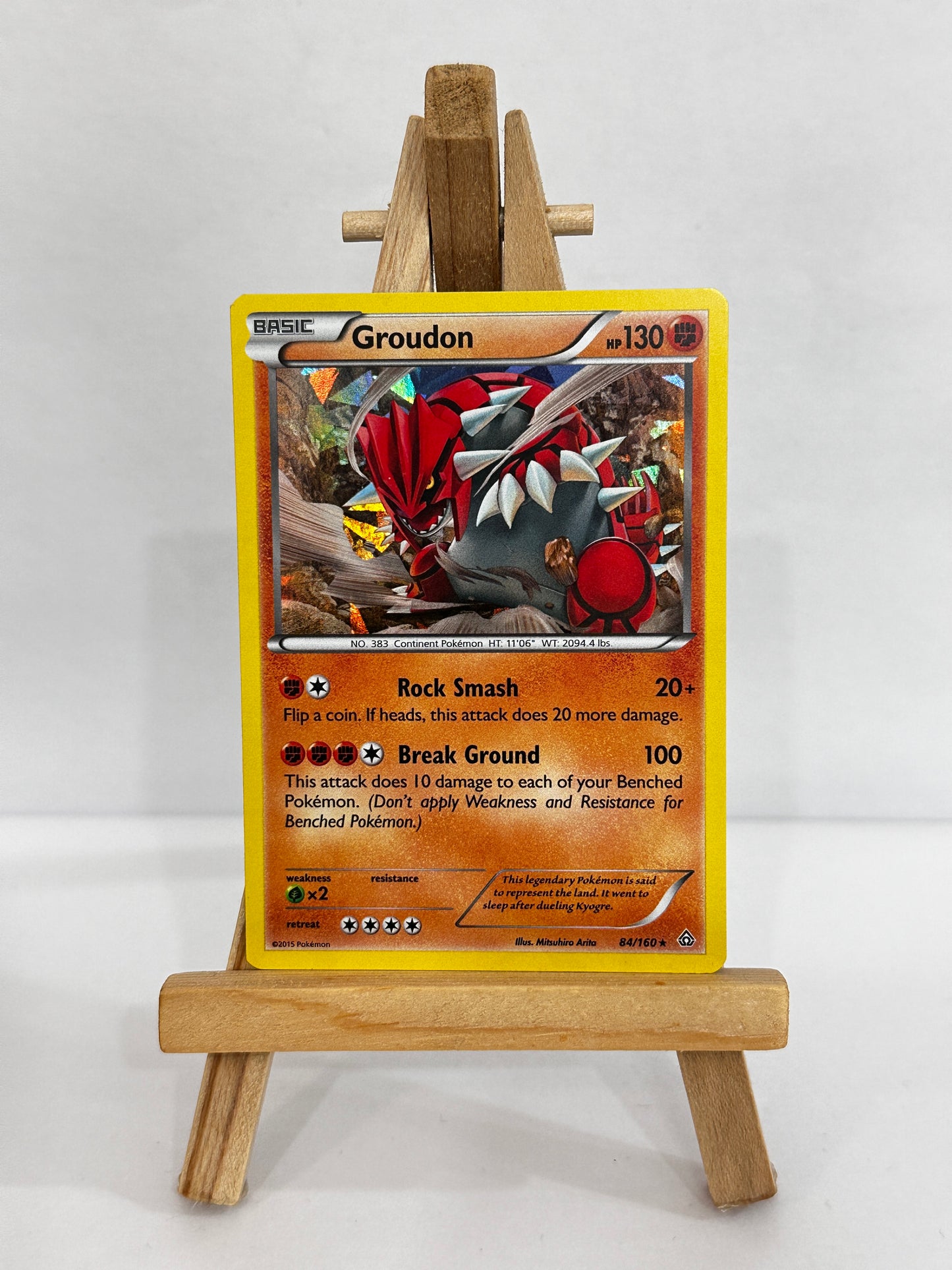 Groudon (XY Primal Clash) Cracked Ice Holo Deck Exclusive Promo
