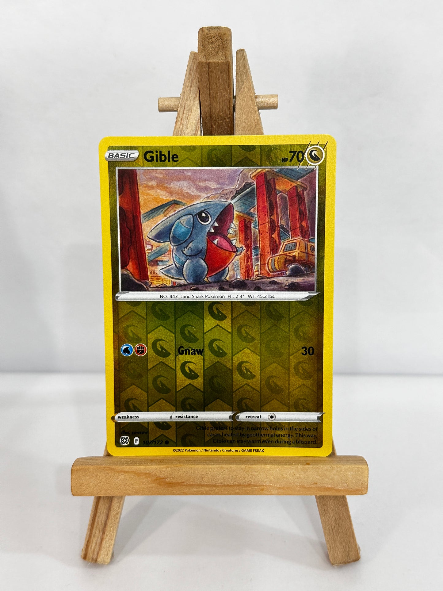 Gible (SWSH Brilliant Stars) Reverse Holo