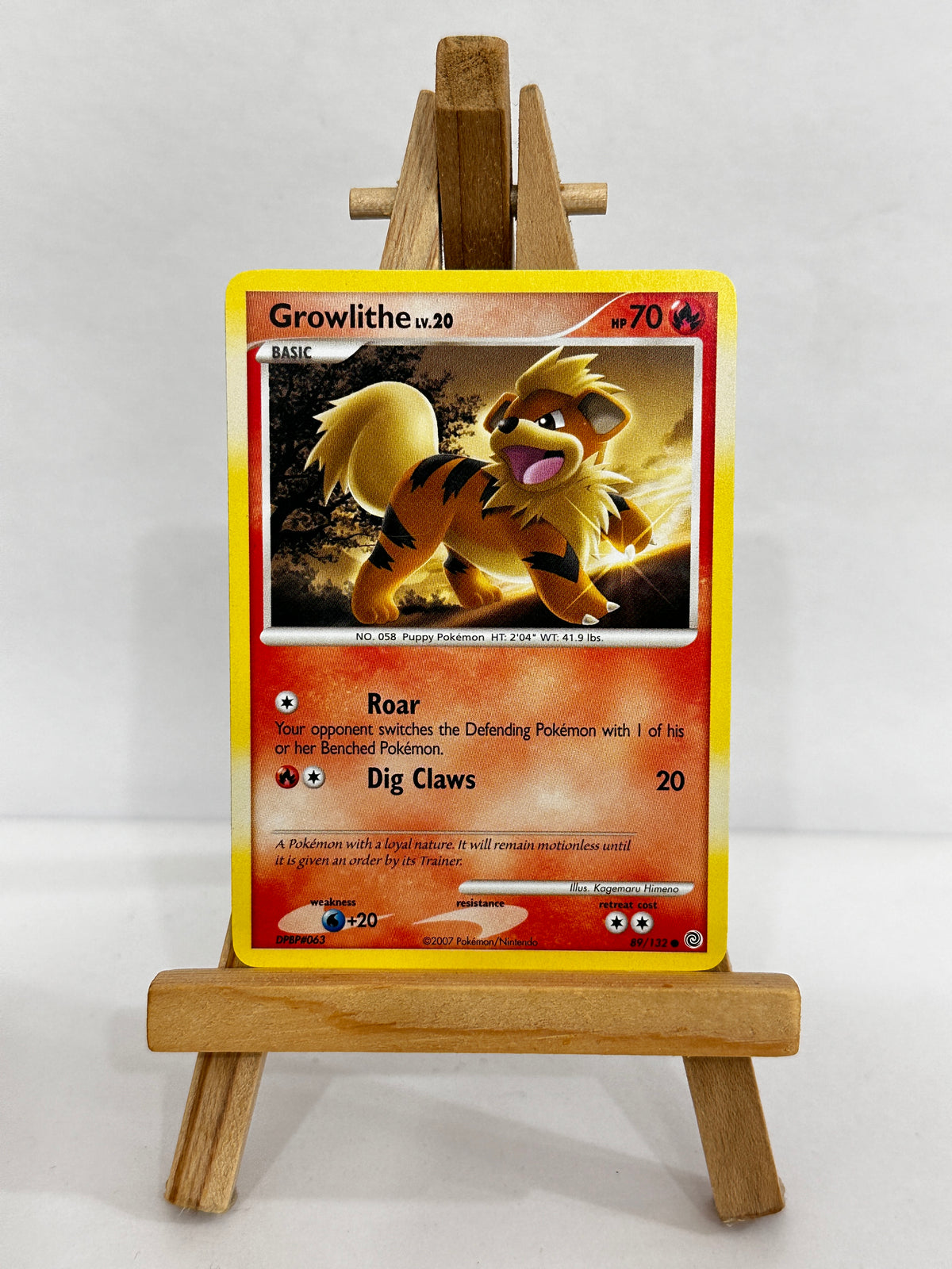 Growlithe LV.20 (DP Secret Wonders)