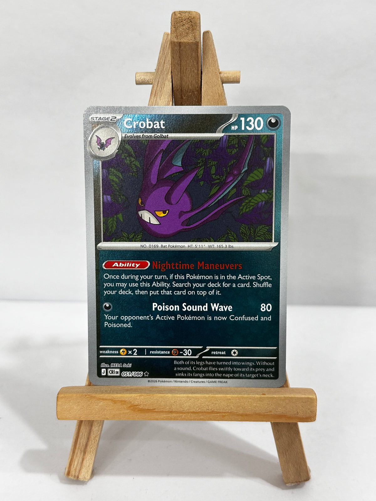 Crobat (ME Chaos Rising) Reverse Holo